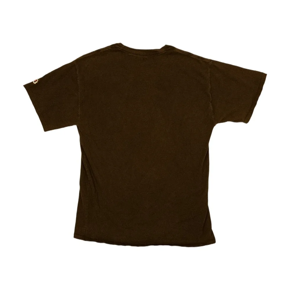 Champion Graphic Tee Mens M Black Excellent Big Logo Short Sleeve Shirt - Picture 2 of 4